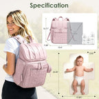 TOPEAST Diaper Bag Backpack, Large Travel Baby Bag - Image 2