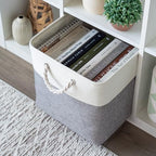 OrganiHaus 13x13 Cube Storage Bins, Rope Handles - Image 4