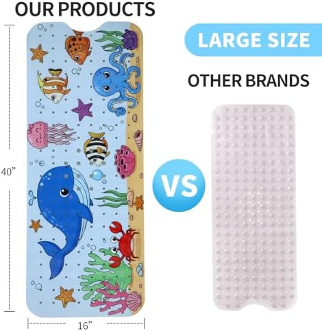 Bath Tub Shower Mat Non Slip Kids Bathtub Mat Anti Slip Baby Bath Mat - Image 3