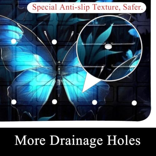 Bathtub Mat Non Slip 26.8x15.1In, Bathroom Decor PVC Shower Mats - Image 2