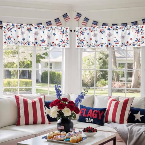 4th of July Kitchen Curtains Valances - Image 4