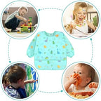 Accmor 3 Pack Long Sleeve Bibs, Baby Smock Waterproof Sleeved Bib Smock - Image 7
