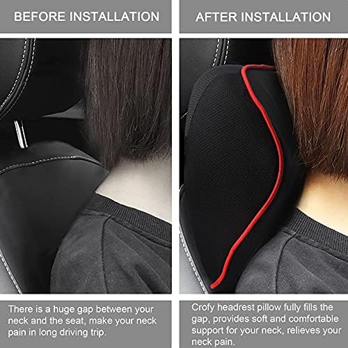 Crofy 2-Pack Car Neck Pillow, Headrest Pillow - Image 6