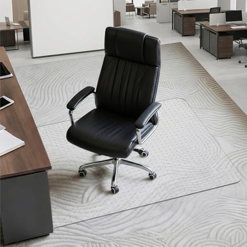 Office Chair Mat for Low-Pile Carpet 30" x 48", Compact Carpet Protector by Labeta