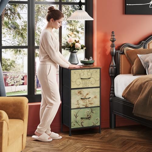 WLIVE Small Dresser Nightstand for Bedroom, 3 Drawers - Image 2