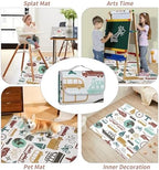Insular Baby Splat Mat for Under High Chair/Arts/Crafts, Anti Slip and - Image 3