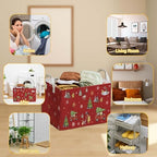 Winnie Theme Christmas Storage Basket, Hamper Winnie Baby Stuff Collapsible - Image 4