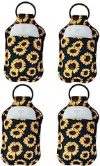 4 Piece Bottle Holder Keyring Neoprene Keychain by RANXIZY