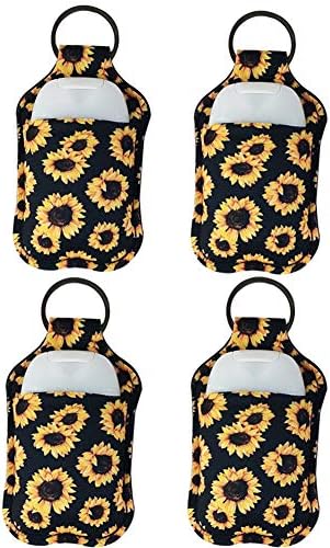 4 Piece Bottle Holder Keyring Neoprene Keychain by RANXIZY
