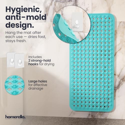 homerella Bathtub Mat Non Slip 35x16 Shower Mat Non Slip Anti Mold BPA Free - Image 4