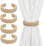 Boho Curtain Tiebacks, Braided Curtain Holdbacks by HOMEBROS