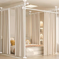 Room Divider No Drilling Curtain Rod Wall Divider by Unknown