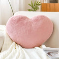 XVTRU Dusty Pink Heart Pillows, Cute Heart Decorative Pillow, Heart Shaped by XVTRU