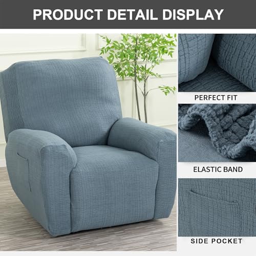 Recliner Chair Covers 4-Pieces Recliner Slipcovers Lazy Boy Chair Covers - Image 3