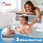 UNEEDE Baby Bath Kneeler & Elbow Pad Set, 1.5" Thick Memory Foam Bath Mat - Image 3