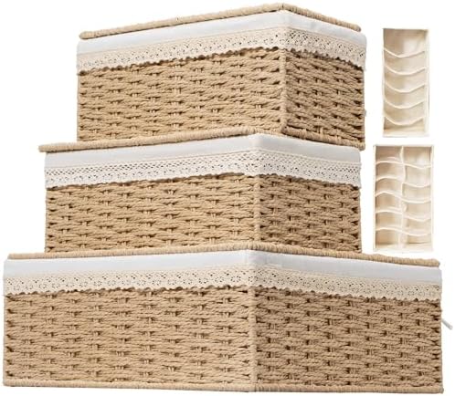 Nonam Rattan Divided Storage Basket by Home