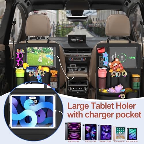 Backseat Car Organizer with Tablet Charging Port - Image 2