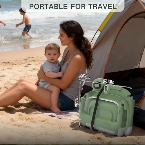 Foldable Baby Bathtub for Newborn to Toddler, Portable Baby Bath Tub for Travel - Image 6