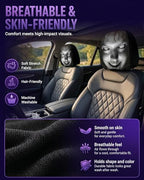 Creative Car Headrest Covers, Ghost Face Headrest Covers, Scary Covers - Image 6