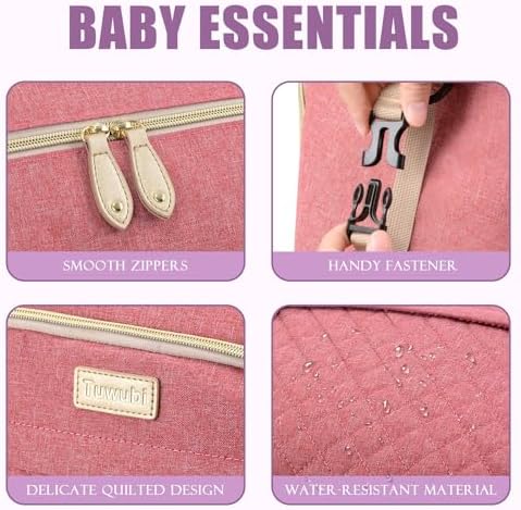 Tuwubi Diaper Bag Tote, Baby Diaper Bag - Image 4