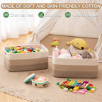OIASKET Large Storage Basket for Organizing, Woven Rope Basket for Shelves - Image 4