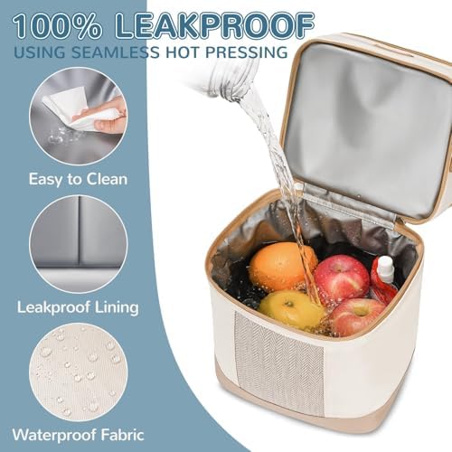 Mancro Double Layer Breast Milk Cooler Bag Fits 6 Bottles Up to 9 Ounces - Image 3