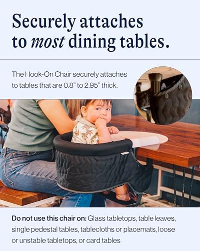 Lalo The Hook-On Chair, Portable Baby High Chair, Silicone Tray & Footrest - Image 4
