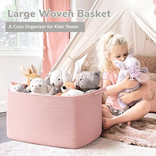 Goodpick Large Woven Rope Blanket Basket - Image 2