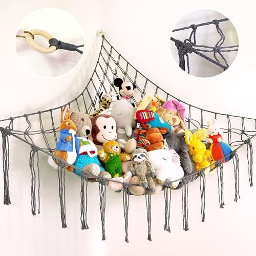 ABBY BABY Large Stuffed Animal Hammock Corner by AbbyBaby