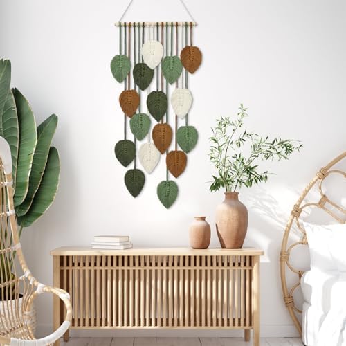 Vertical Macrame Wall Hanging Boho Home Decor Long Narrow Chic Wall Art - Image 7