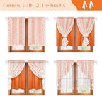 ASPMIZ Linen Kitchen Curtains Double Layers Window Curtain - Image 3