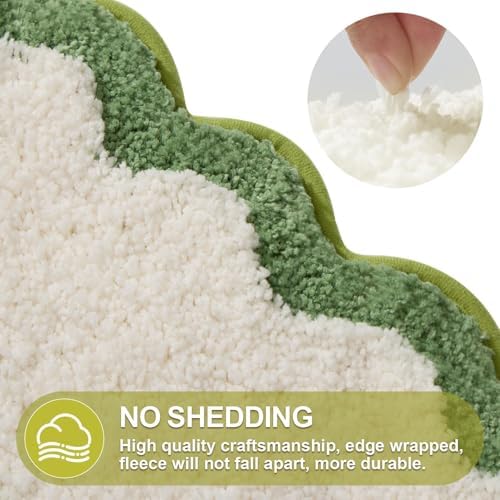 ORTIGIA Small Cute Scalloped Bath Mat, Bathmat - Image 6
