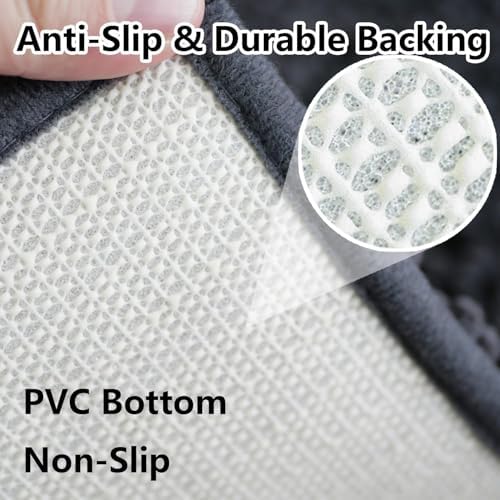 BOANKODU Bathroom Rugs 36x24, Extra Soft Absorbent Chenille Bath Rugs, PVC - Image 7