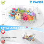 Bath Toy Storage 4 Packs, Large Bath Toy Holder - Image 3