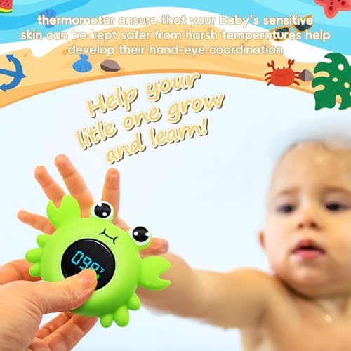 b&h Baby Bath Thermometer, Crab Floating Water Temperature Thermometer - Image 2