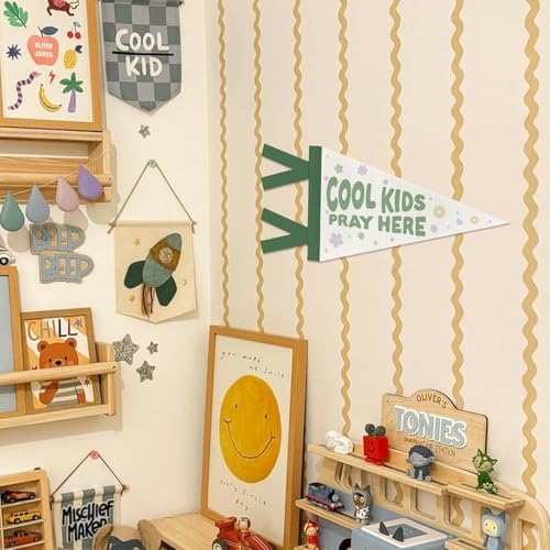 Christian Nursery Playroom Decor Cool Kids Pennant Banner Flags - Image 5