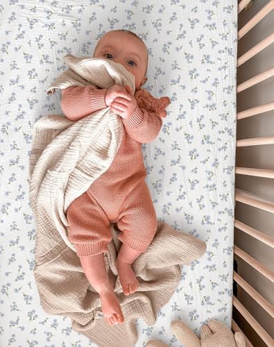 Muslin Bedside Bassinet Sheets 2 Pack - Image 6