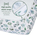 GUNTAIL Baby Crib Sheets for Boys Girls, 2 Pack Fitted Crib Sheet for Standard - Image 5