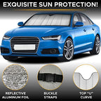 EcoNour Accordion Car Windshield Sun Shade | Foldable Car Window Shades - Image 5