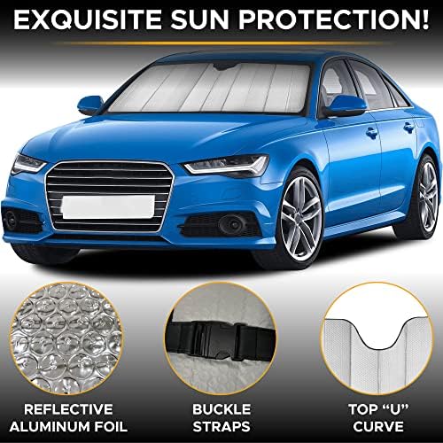 EcoNour Accordion Car Windshield Sun Shade | Foldable Car Window Shades - Image 5