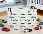 Sanjiaofeng Rectangular Police Car Storage Basket, Boys Toy Storage Bin - Image 5