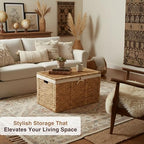 30 in Wicker Storage Trunk - Image 3