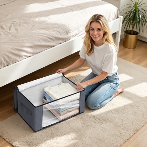 Fab totes 35L Closet Organizers, Foldable Under Bed Storage Containers - Image 5