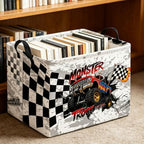 Rectangle Storage Basket with Handles, Collapsible Storage Bin, Books Box - Image 2
