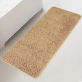 Yeaban Chenille Beige Bathroom Runner Rug 24"x60" by Yeaban