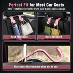 4-Pack Car Headrest Hooks Holds 55lbs Seat Storage Organizer - Image 3