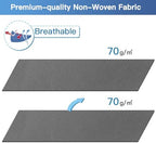 Comforter Storage Bags 120L for Blanket Clothes Bedding Sheet 2 Pack Grey - Image 3