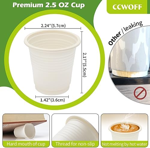 500P 3OZ Bathroom Cups for Bathroom Eco Friendly Biodegradable Compostable Cup - Image 5