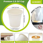 500P 3OZ Bathroom Cups for Bathroom Eco Friendly Biodegradable Compostable Cup - Image 5