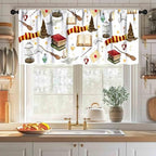 Magical Wizard Curtains Valance, Gothic Magic Witch Mysterious Funny Book Hat - Image 3